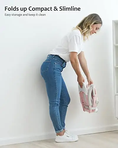 UBRAVOO Baby Booster Seat for Dining Table with Removable Tray & Cushion, 3in1 Portable Toddler Booster Seat, 4 Height Adjustable Travel High Chair for Babies and Toddlers - 5