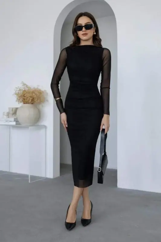 Üç İplik Düz Bisiklet Yaka SweatShirt - Bej - 12