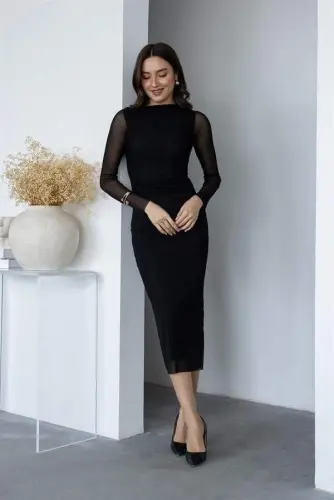 Üç İplik Düz Bisiklet Yaka SweatShirt - Bej - 13