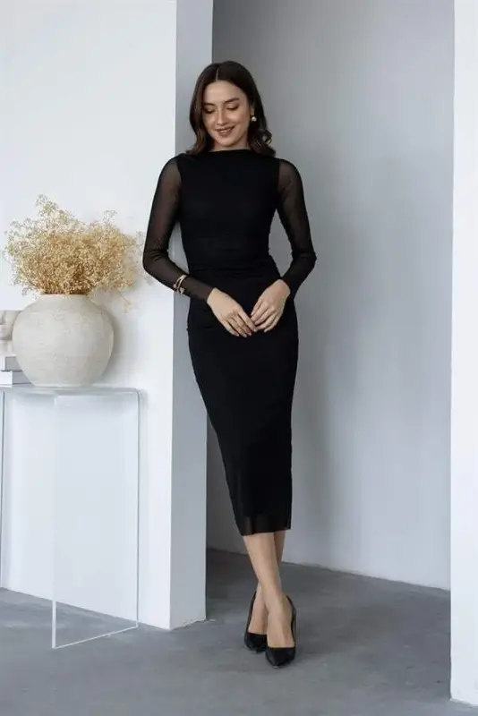 Üç İplik Düz Bisiklet Yaka SweatShirt - Bej - 13