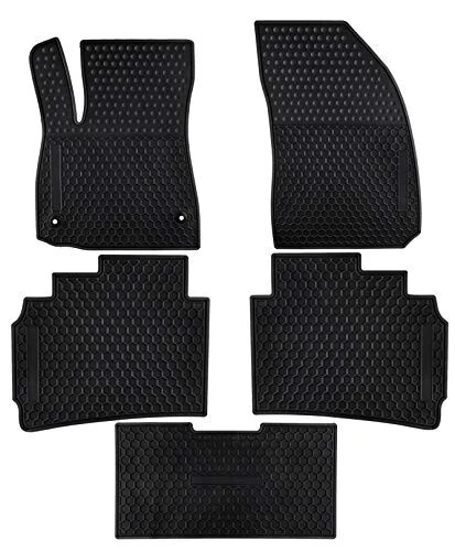 Ucaskin Car Floor Mats Custom Fit for Chevrolet Chevy Malibu 2025 2024 2023 2022 2021 2020 2019 2018 2017 2016 Odorless Washable Rubber Heavy Duty Anti-Slip All Weather Car Floor Liner-Black - Ucaskin
