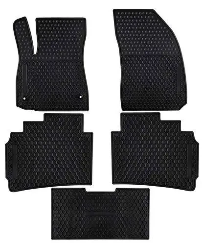 Ucaskin Car Floor Mats Custom Fit for Chevrolet Chevy Malibu 2024 2023 2022 2021 2020 2019 2018 2017 2016 Odorless Washable Rubber Heavy Duty Anti-Slip All Weather Car Floor Liner-Black - 1