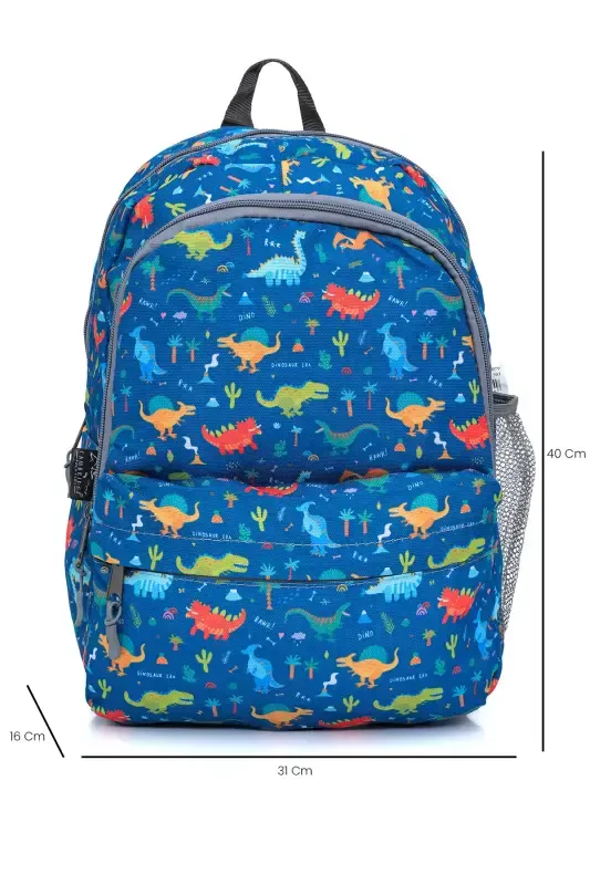 Uchlik Maktab Sumkasi Dinozavr 3 Talik Sumka To'plami-Dinozavr - 4