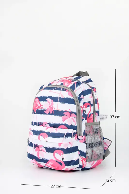 Uchlik Maktab Sumkasi Line Flamingo 3 ta Sumka To'plami-Line Flamingo - 3