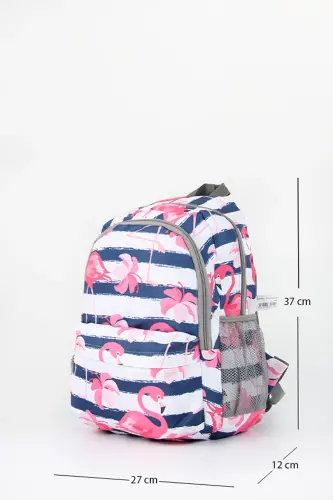 Uchlik Maktab Sumkasi Line Flamingo 3 ta Sumka To'plami-Line Flamingo - 3