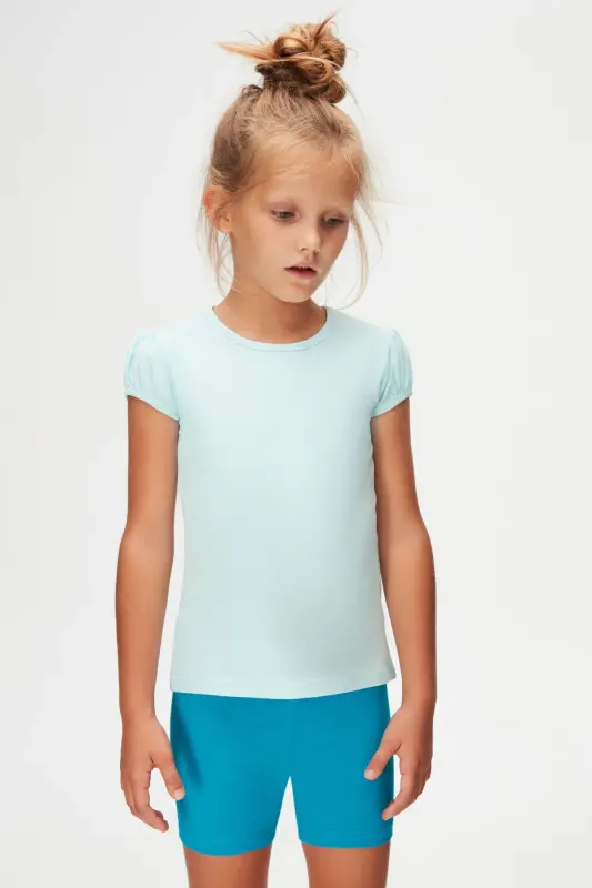 Uchuch Turkuaz Basic Qiz Bola Nol Yoqa Tarvuz Qol футбол-BRIGHT TURQUOISE - 2