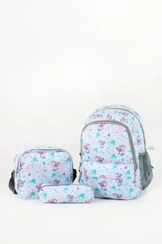 Üçlü Okul Çanta Seti Plcan2079 321 Unicorn Beyaz-Unicorn Beyaz - 1