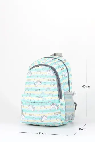 Üçlü Okul Çanta Seti Plcan2079 322 Unicorn Yeşil - Unicorn Yeşil - 3