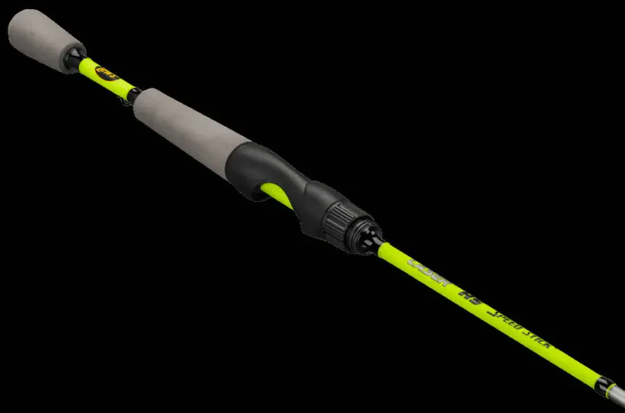 Удилище спиннинговое Lew's Laser HS, 6 футов 6 дюймов, средний строй, графит IM6, желто-черный - 2