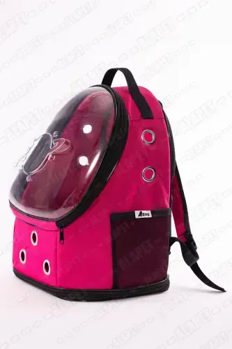 UFO Astronavt Mushuklarni Tashish Sumkasi - 7 Havo Kanallari Panja Naqshli 47x40x35sm (15kg) - 3