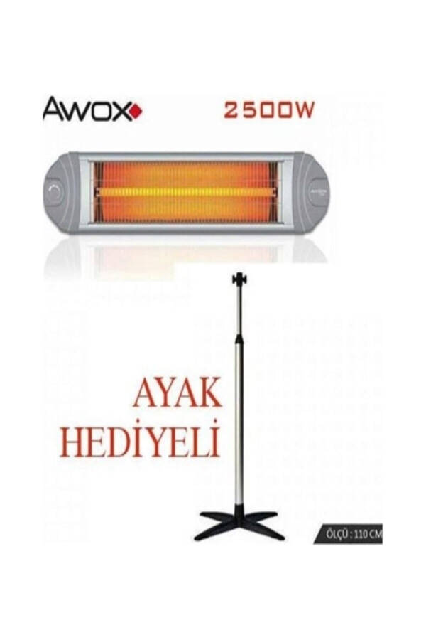 Ufo Awox Ecotec Infrared UFO Type 2500w Pedestal Heater - 1