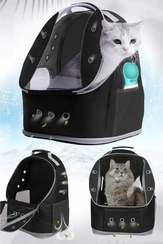 Ufo Large Cat Carrier Bag 8 Kg Capacity 42x25x33 Cm Cat Carrying Bag-red - 1