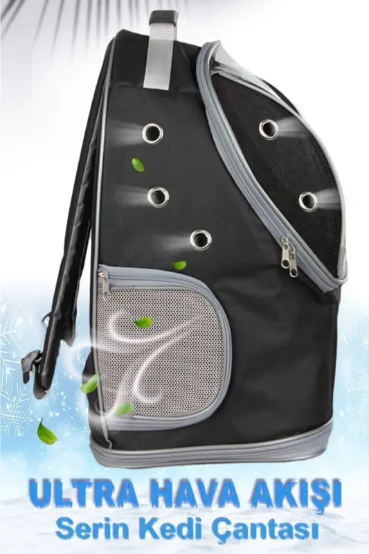 Ufo Large Cat Carrier Bag 8 Kg Capacity 42x25x33 Cm Cat Carrying Bag-red - 3