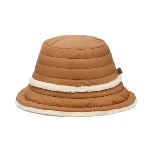 UGG Girls' Aw Uggfluff Rev Hat - 1