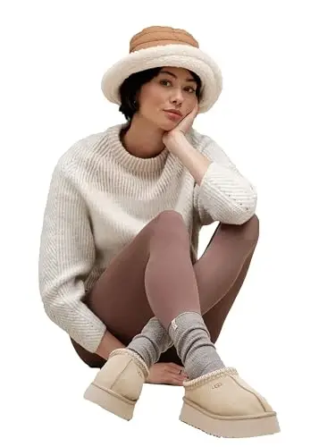 UGG Girls' Aw Uggfluff Rev Hat - 3