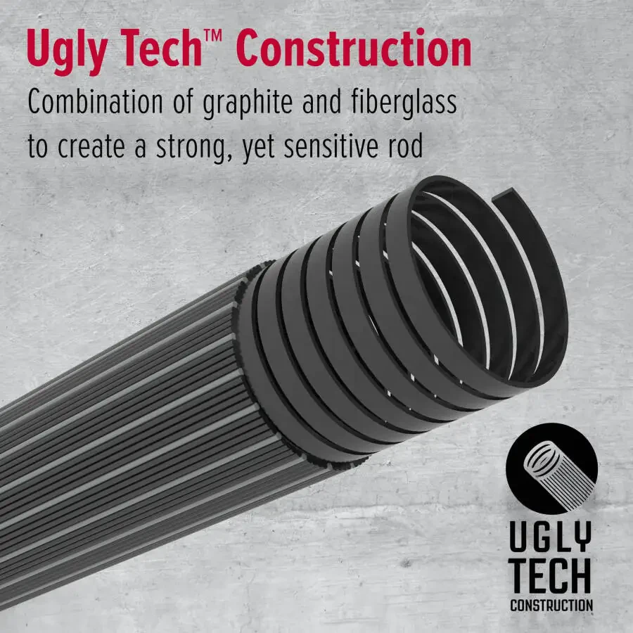 Ugly Stik 6’6” Ugly Tuff baliq ovlash qarmoq va g’altak aylantirish kombinati o’rtacha - 7