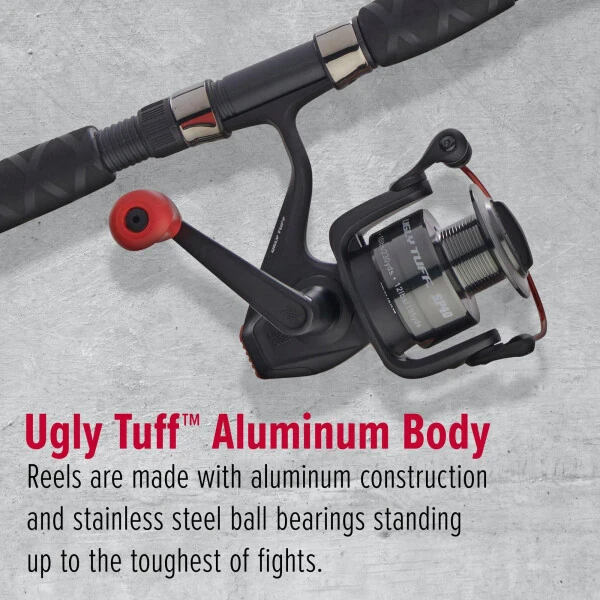 Ugly Stik 6’6” Ugly Tuff Fishing Rod and Reel Spinning Combo Medium - 3