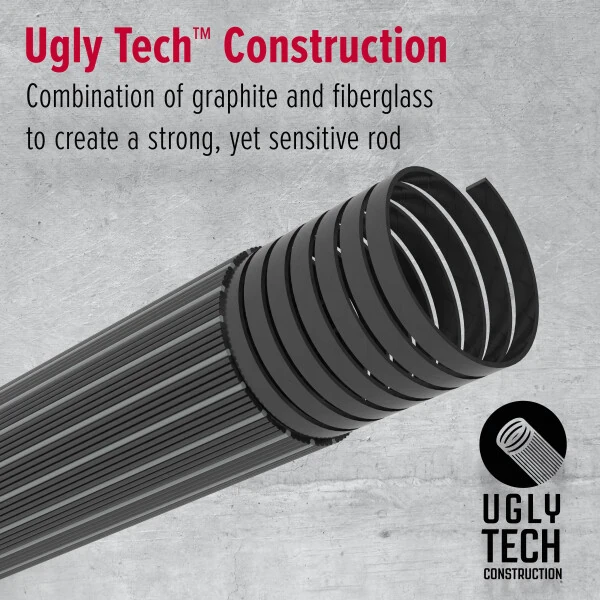 Ugly Stik 7' Baliq ovlash uchun Surf Pier baliq ovlash tayoqchasi va g'altak spinning kombinatsiyasi - 8