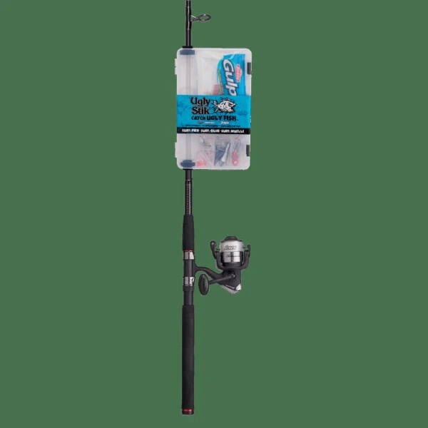 Ugly Stik 7' Catch Ugly Fish Surf Pier Fishing Rod and Reel Spinning Combo - UGLY STIK