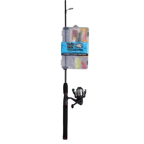 Ugly Stik Catch Ugly Fish Lake Pond Spinning Fishing Combo, 6' Medium, 30 Size Reel- - 1