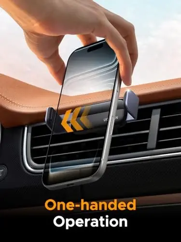UGREEN Car Vent Phone Mount Air Vent Clip Phone Holder Car Mount Mini Size Compatible with iPhone 17 16 15 14 13 12 Pro Max Mini Plus, iPhone 11 SE XS XR 8 7 6 6S Smartphone - UGREEN (1)