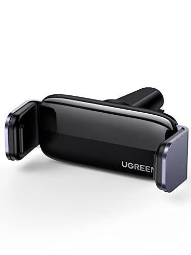 UGREEN Car Vent Phone Mount Air Vent Clip Holder Cell Phone Car Mount Phone Holder Compatible with iPhone 15 14 13 12 Pro Max Mini Plus, iPhone 11 SE XS XR 8 7 6 6S Smartphone - UGREEN