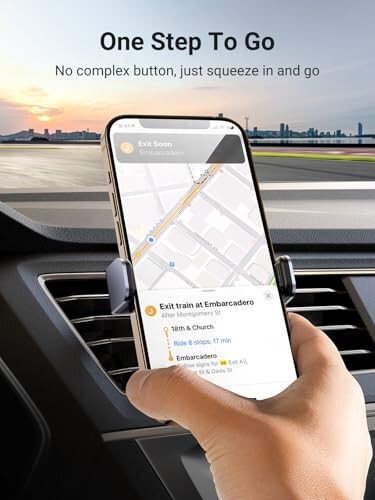 UGREEN Car Vent Phone Mount Air Vent Clip Holder Cell Phone Car Mount Phone Holder Compatible with iPhone 15 14 13 12 Pro Max Mini Plus, iPhone 11 SE XS XR 8 7 6 6S Smartphone - UGREEN (1)