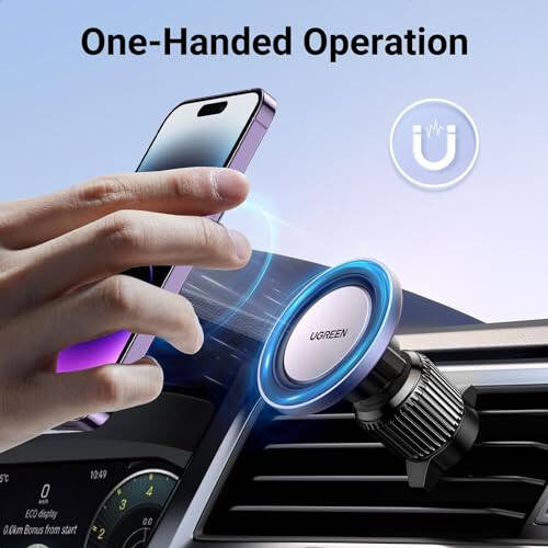 UGREEN for Magsafe Car Phone Holder Magnetic Phone Mount Strongest Magnet Compatible with iPhone 15 14 13 12 Pro Max Plus Mini, Air Vent Clip Cell Phone Holder - 8