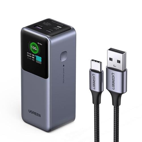 UGREEN Nexode 20000mAh 130W Power Bank Bundle with USB to USB C Cable - 1