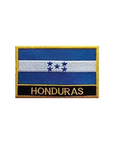 Uijokdef 1 PCS Honduras Flag Patches Iron On or Sew On Embroidered Tactical Military National Honduras Patch - 1