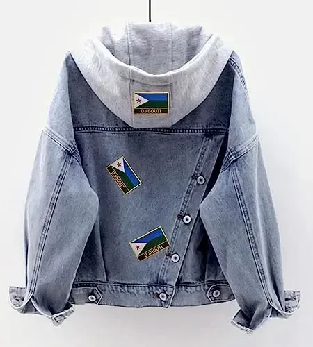 Uijokdef 1 dona Jibuti bayrog'i yamog'i dazmollanadi yoki tikiladi kashtado'zlik taktik harbiy milliy Jibuti yamog'i - 3