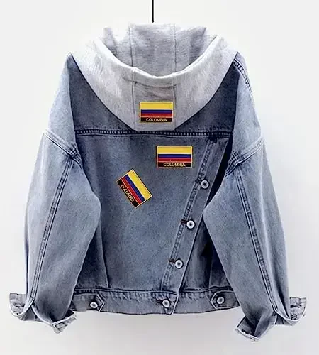 Uijokdef 1 dona Kolumbiya bayrog'i yamog'i dazmollanadi yoki tikiladi kashtado'zlik taktik harbiy milliy Kolumbiya yamog'i - 3