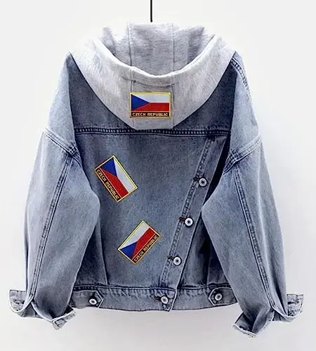 Uijokdef 1 PCS Chexiya Respublikasi bayrog'i yamalari dazmollanadi yoki tikiladi kashtado'zlik taktik harbiy milliy Chexiya Respublikasi yamog'i - 3