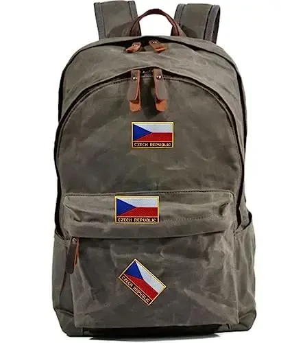 Uijokdef 1 PCS Czech Republic Flag Patches Iron On or Sew On Embroidered Tactical Military National Czech Republic Patch - 4