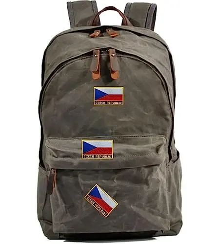 Uijokdef 1 PCS Czech Republic Flag Patches Iron On or Sew On Embroidered Tactical Military National Czech Republic Patch - 4