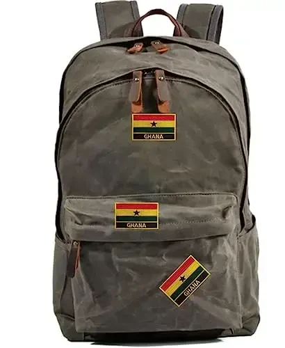 Uijokdef 1 PCS Ghana Flag Patches Iron On or Sew On Embroidered Tactical Military National Ghana Patch - 4