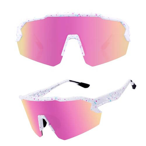 Ukoly Baseball Sunglasses For Men Women,Sports Sunglasses For Baseball Running Cycling UV400 protection TR90 Frame 615 - 1