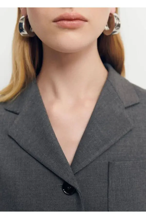 Укороченный блейзер с карманами - 6