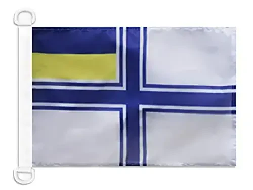 Ukraine Naval Ensign NAUTICAL Flag 18'' x 12'' - Ukrainian War flags 30 x 45 cm. - Banner 12x18 in for boat - AZ FLAG - 1