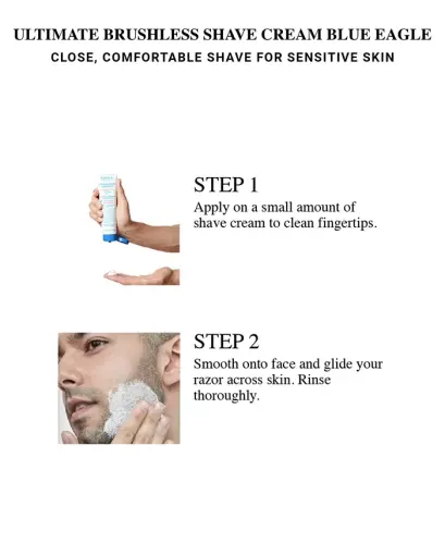 Ultimate Brushless Shave Cream - Blue Eagle, 5-oz.-No Color - 6