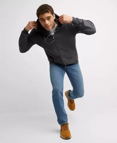 Ultimate Men's Full-Zip Heavyweight Fleece Hoodie - Charcoal - 1