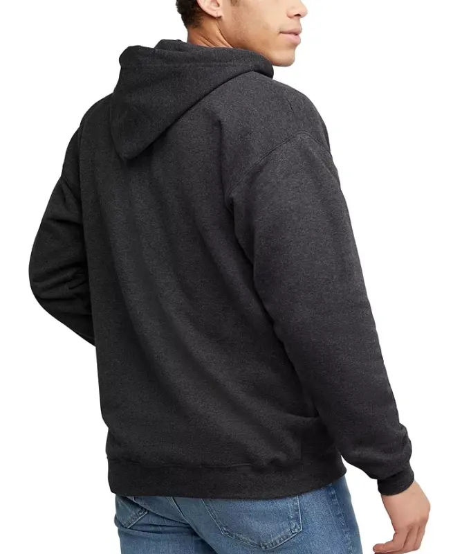 Ultimate Men's Full-Zip Heavyweight Fleece Hoodie - Charcoal - 2