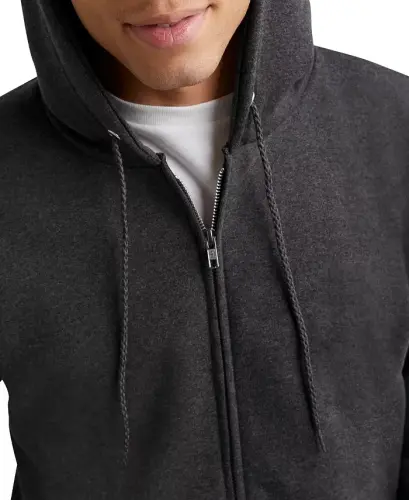 Ultimate Men's Full-Zip Heavyweight Fleece Hoodie - Charcoal - 4