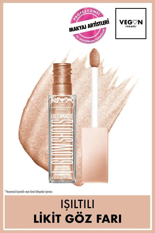 Ultimate Glow Shots Işıltılı Likit Göz Farı - 05 Highkey Lychee-05 Highkey Lychee - 1