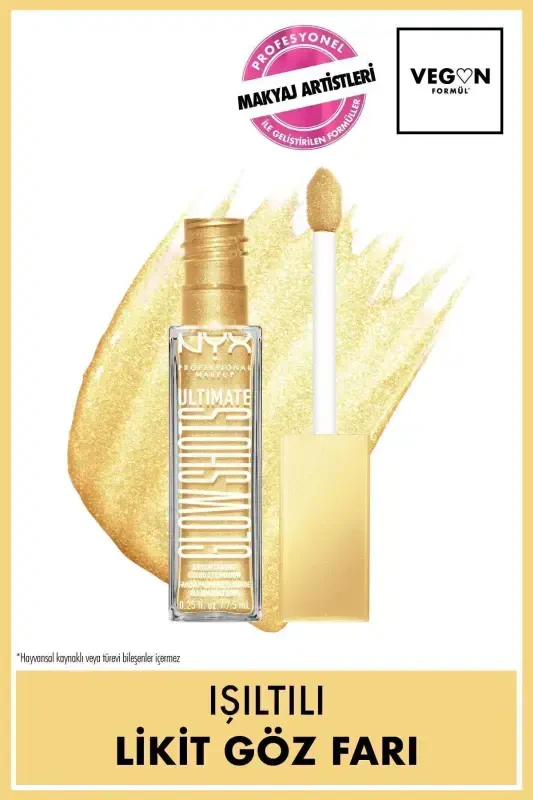 Ultimate Glow Shots Işıltılı Likit Göz Farı - 07 Lemon Slayed-07 Lemon Slayed - NYX PROFESSIONAL MAKEUP
