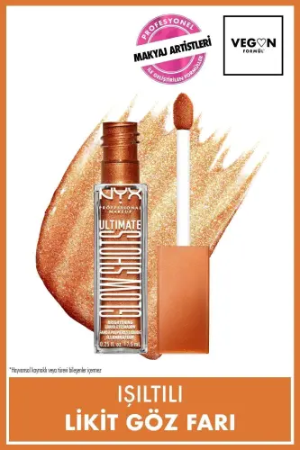 Ultimate Glow Shots Işıltılı Likit Göz Farı - 10 Wow Cacao-10 Wow Cacao 
