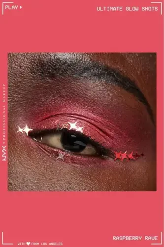 Ultimate Glow Shots Işıltılı Likit Göz Farı - 12 Raspberry Rave-12 Raspberry Rave - NYX PROFESSIONAL MAKEUP (1)