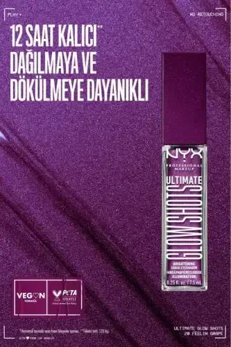 Ultimate Glow Shots Işıltılı Likit Göz Farı - 20 Feelin Grape-Feelin Grape - NYX PROFESSIONAL MAKEUP (1)