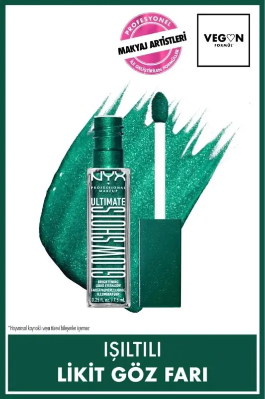 Ultimate Glow Shots Işıltılı Likit Göz Farı - 22 Watermelon Wealth-Watermelon Wealth - NYX PROFESSIONAL MAKEUP