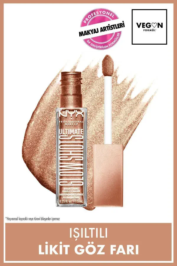 Ultimate Glow Shots Shimmer Liquid Eyeshadow - 06 Golden Goji - 1